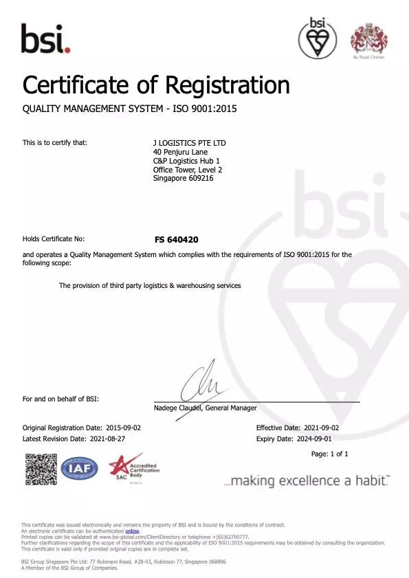 FS 640420 (ISO 9001 Certificate)